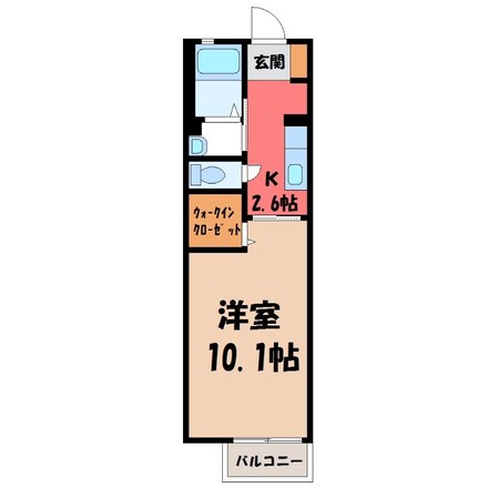 下館駅 徒歩19分 2階の物件間取画像